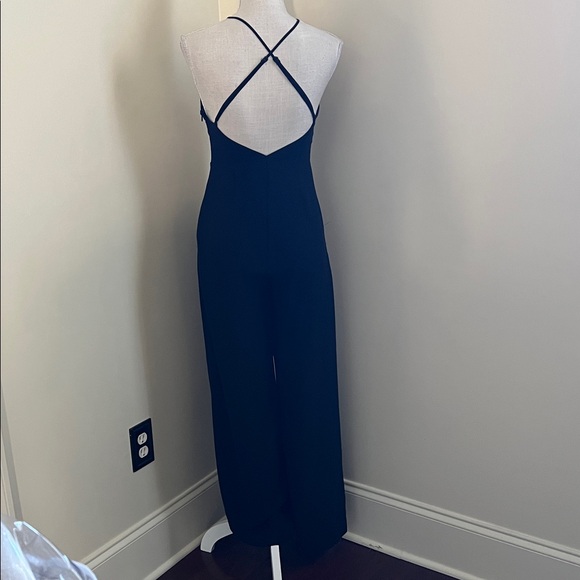 🆕 1.STATE Women's Open-Back Halter Wide-Leg Jumpsuit - Picture 12 of 16